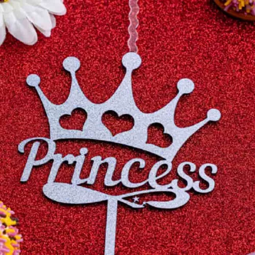 Топпер-свеча "Princess" хамелеон фото 2 Топпер-свеча "Princess" хамелеон фото 2