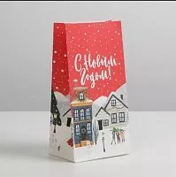 Пакет фасовочный с плоским дном "Новое счастье" 10*19,5*7см