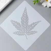 Трафарет «Кленовый лист» 13*13см