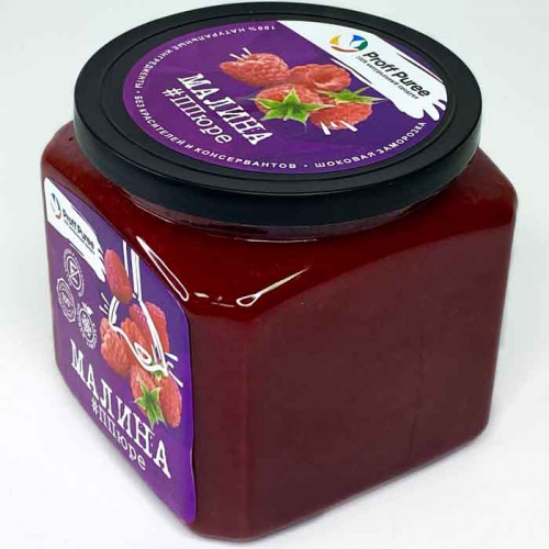 Пюре замороженное Малина Proff Puree, 500г фото 2 Пюре замороженное Малина Proff Puree, 500г фото 2