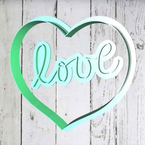 Штамп+резак «Сердце с надписью Love» Штамп+резак «Сердце с надписью Love»