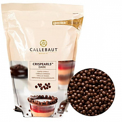 Шоколадные драже из темного шоколада Crispearls, 50г.