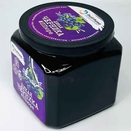 Пюре замороженное Черника Дикая Proff Puree, 500г фото 2